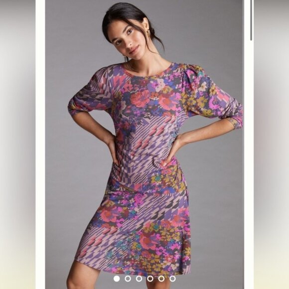 Anthropologie Dresses & Skirts - Daily Practice by Anthropologie Ruched Mini Dress size M